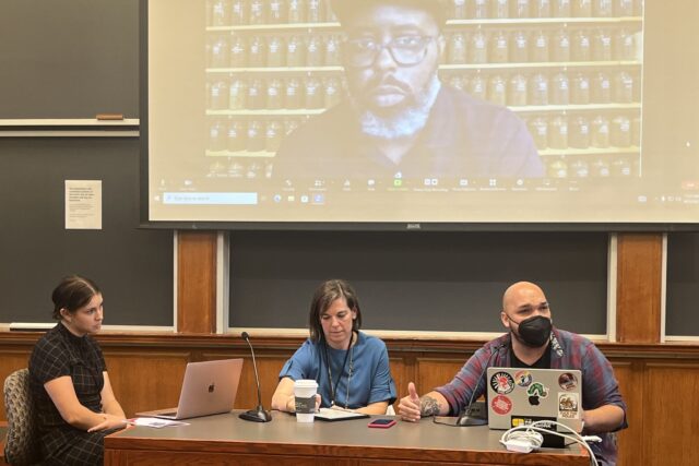 Roundtable conversation with Haley Florsheiim, Lauren Barnes, Topher Sanders, Maximiilian Alvarez