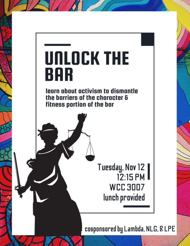 unlock the bar poster